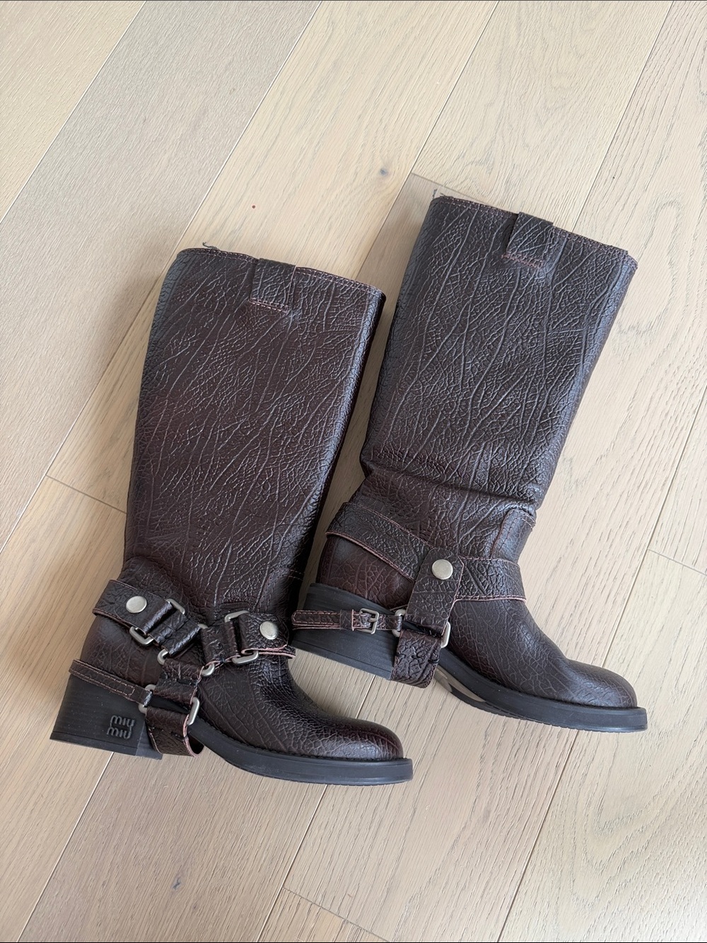 Miu | Round Toe Boots